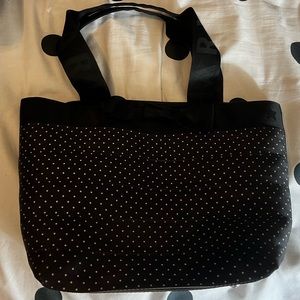 Black and White Polka Dot with Bow Harvey’s Purse (well loved)